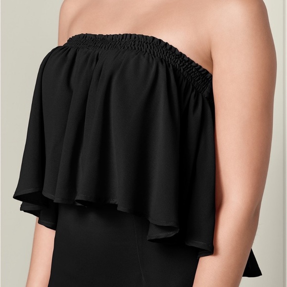 Off-Shoulder Dress (black) - Picture 4 of 6